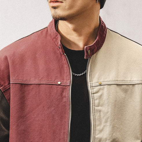 Color Block Work Jacket P1830